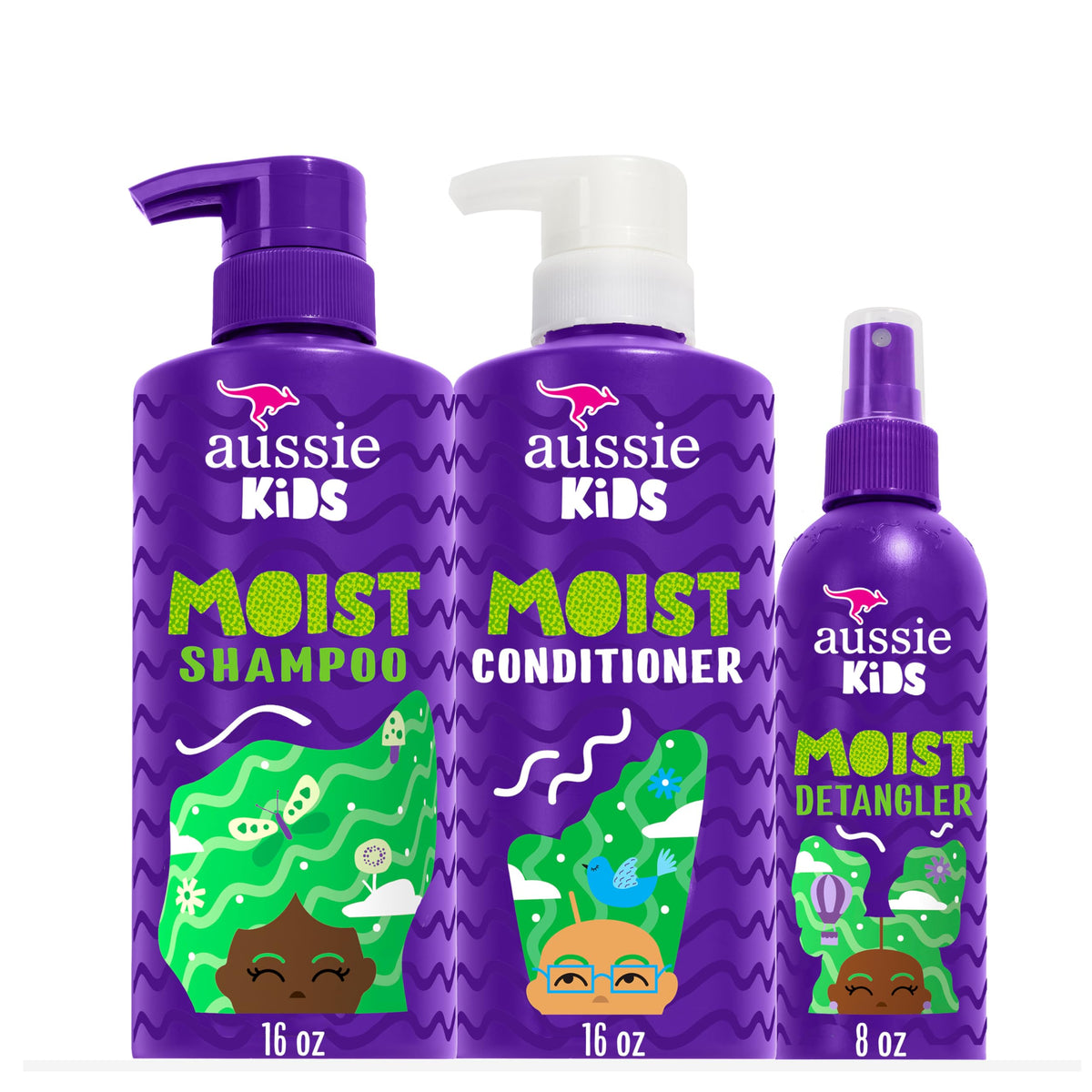 Aussie pack frontal con champú acondicionador y spray desenredante