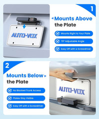 AUTO-VOX monitor de 5 pulgadas instalado en salpicadero con imagen nítida