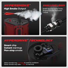 AutoLine Pro HyperSmoke boquilla cónica para sellos y detecta fugas finas