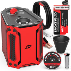 AutoLine Pro HyperSmoke frontal mostrando controles y carcasa resistente, mejora la inspección