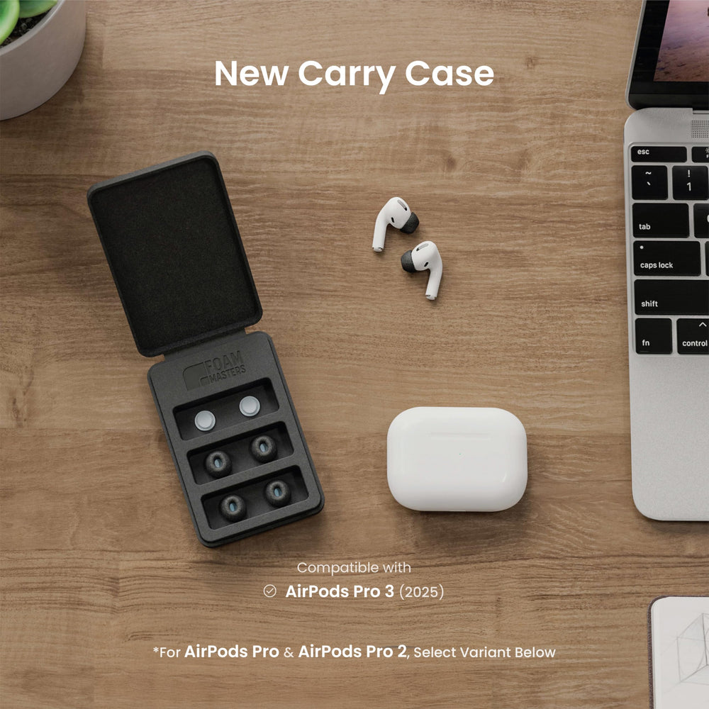 AutoLine Pro punta montada en AirPods Pro 3ª gen mostrando ajuste seguro