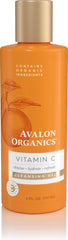 Avalon Organics bote frontal del gel limpiador muestra presentación clara