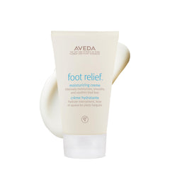 Aveda crema para pies frontal mostrando envase y beneficios hidratantes