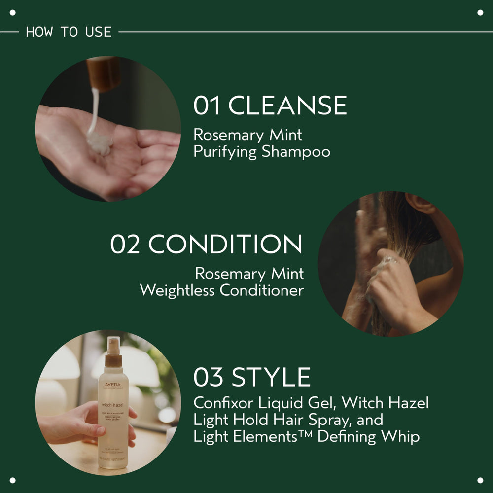 Aveda etiqueta con ingredientes naturales para tranquilidad del usuario