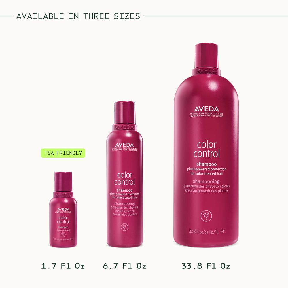 Aveda rutina completa Color Control con champú, acondicionador y leave-in