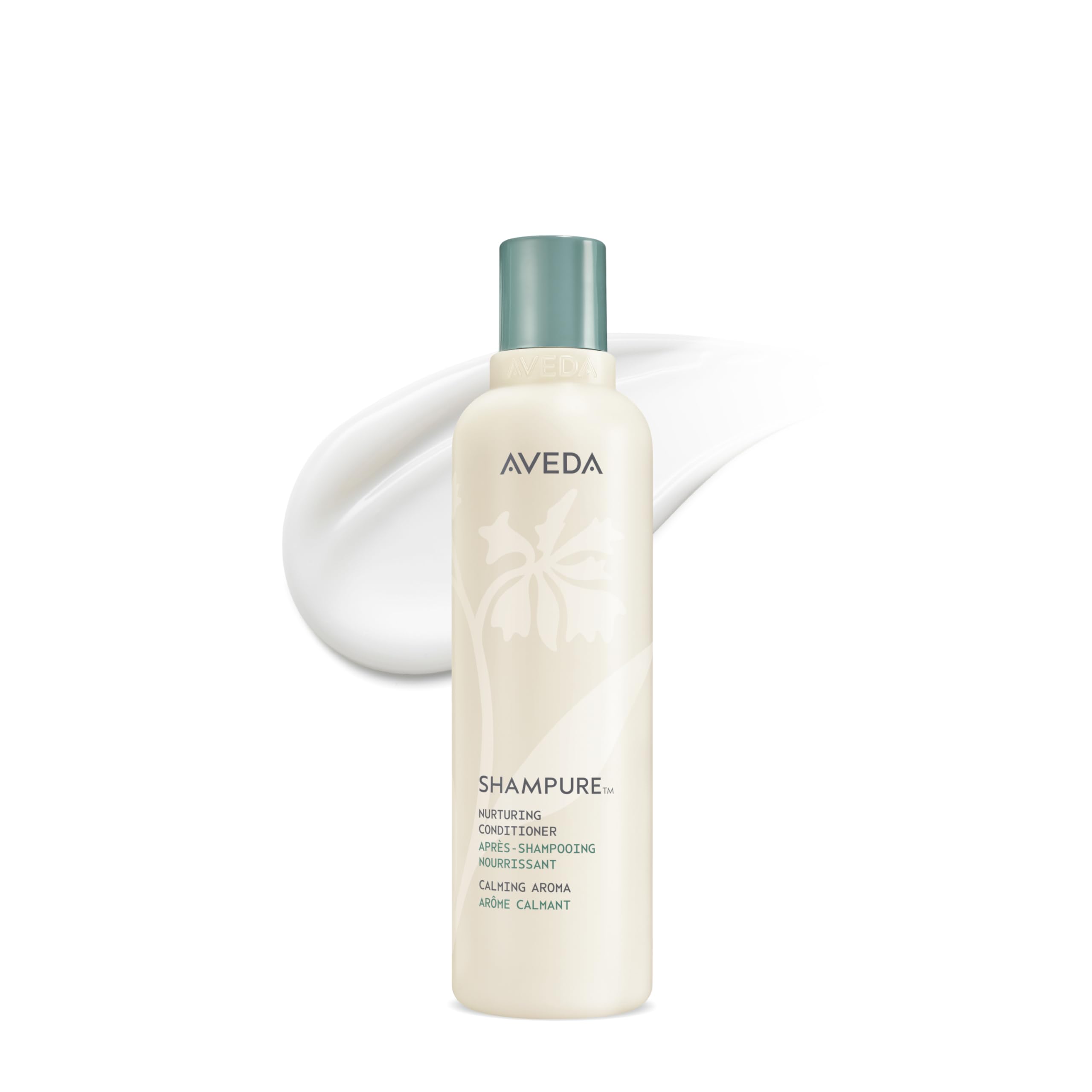 Aveda Shampure frontal de la botella mostrando diseño y volumen