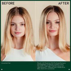 Aveda comparativa de tamaño 8.5 fl oz para referencia de uso