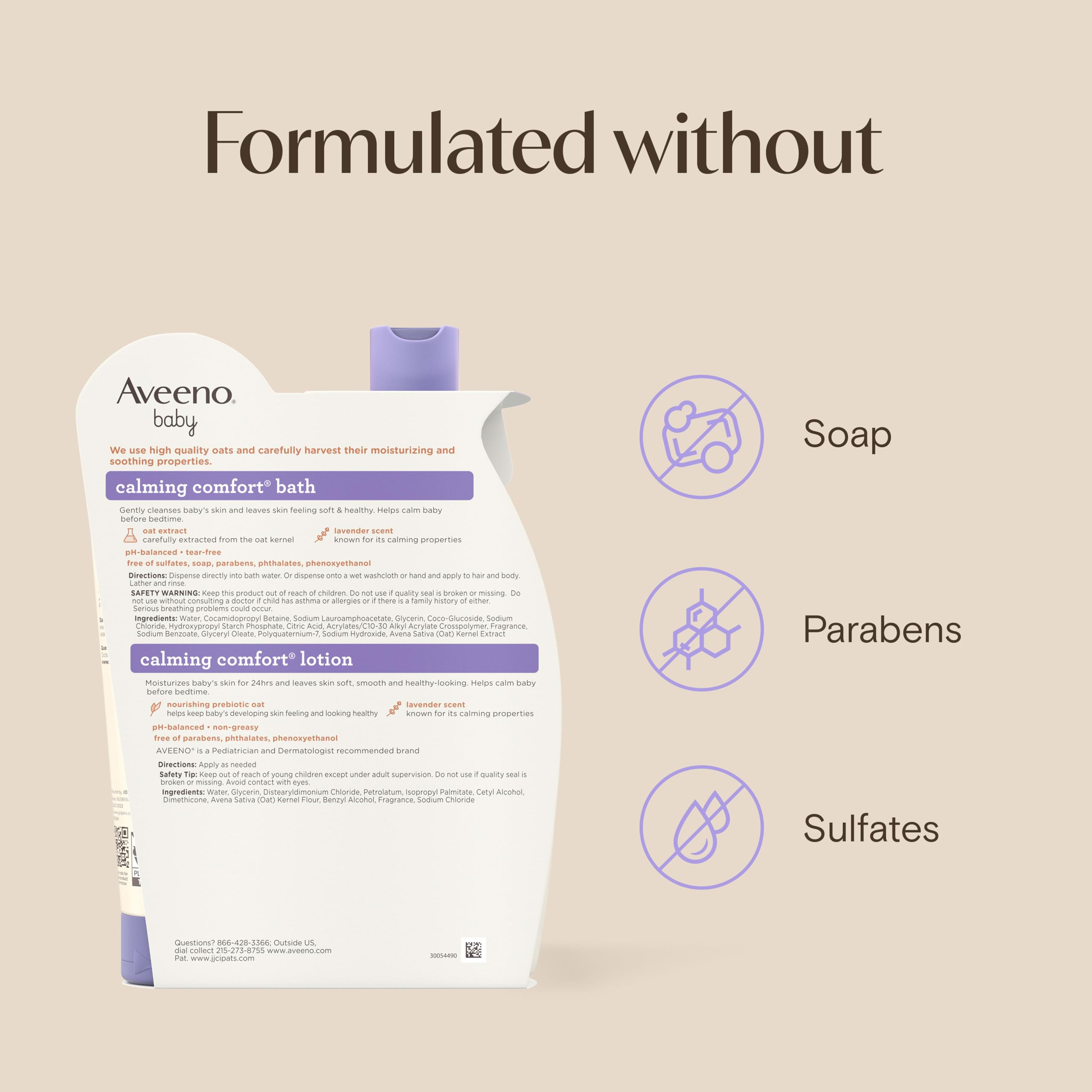 Aveeno Baby escena de dormitorio creando ambiente relajante