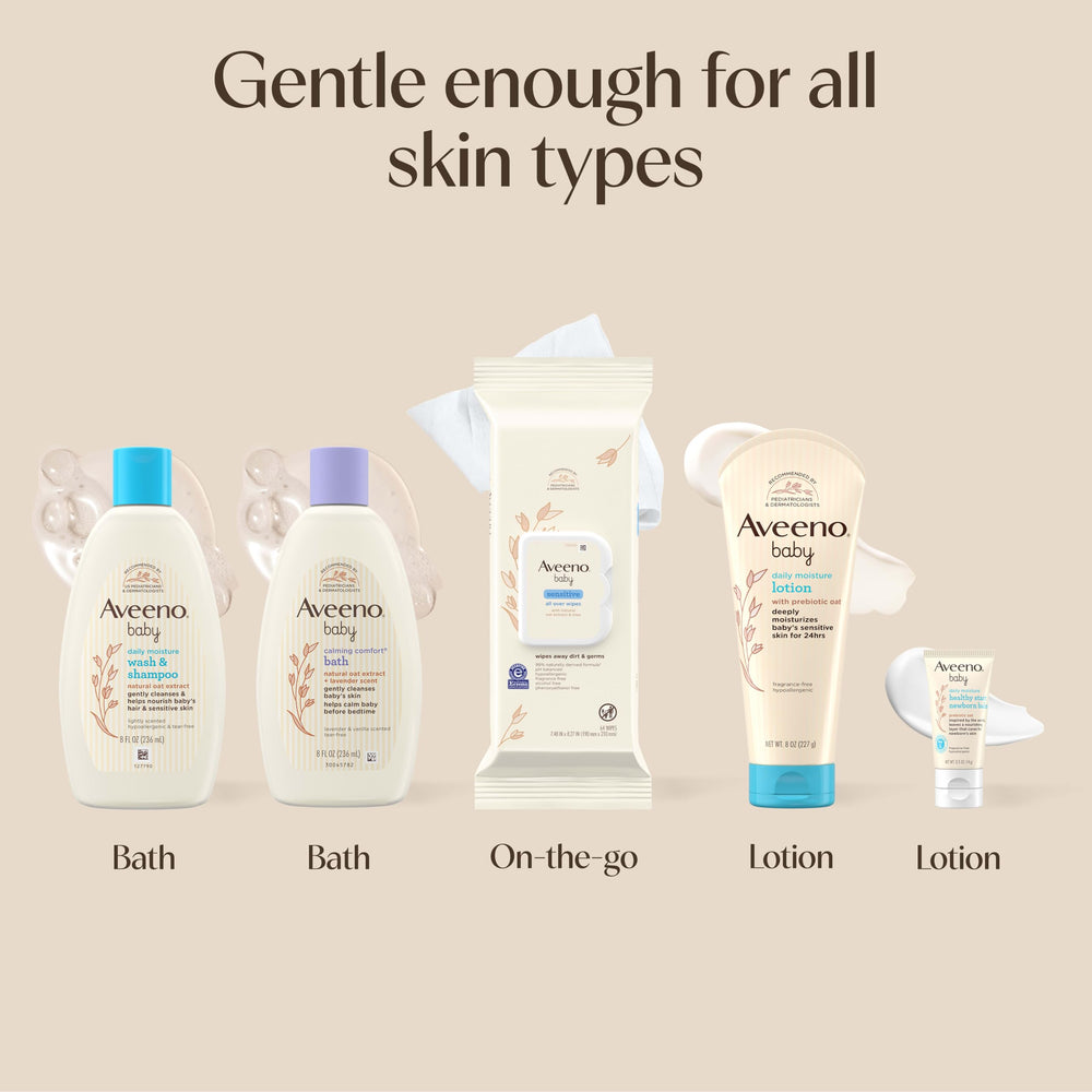 Aveeno Baby Healthy Start Balm en tubo detalle que muestra consistencia nutritiva