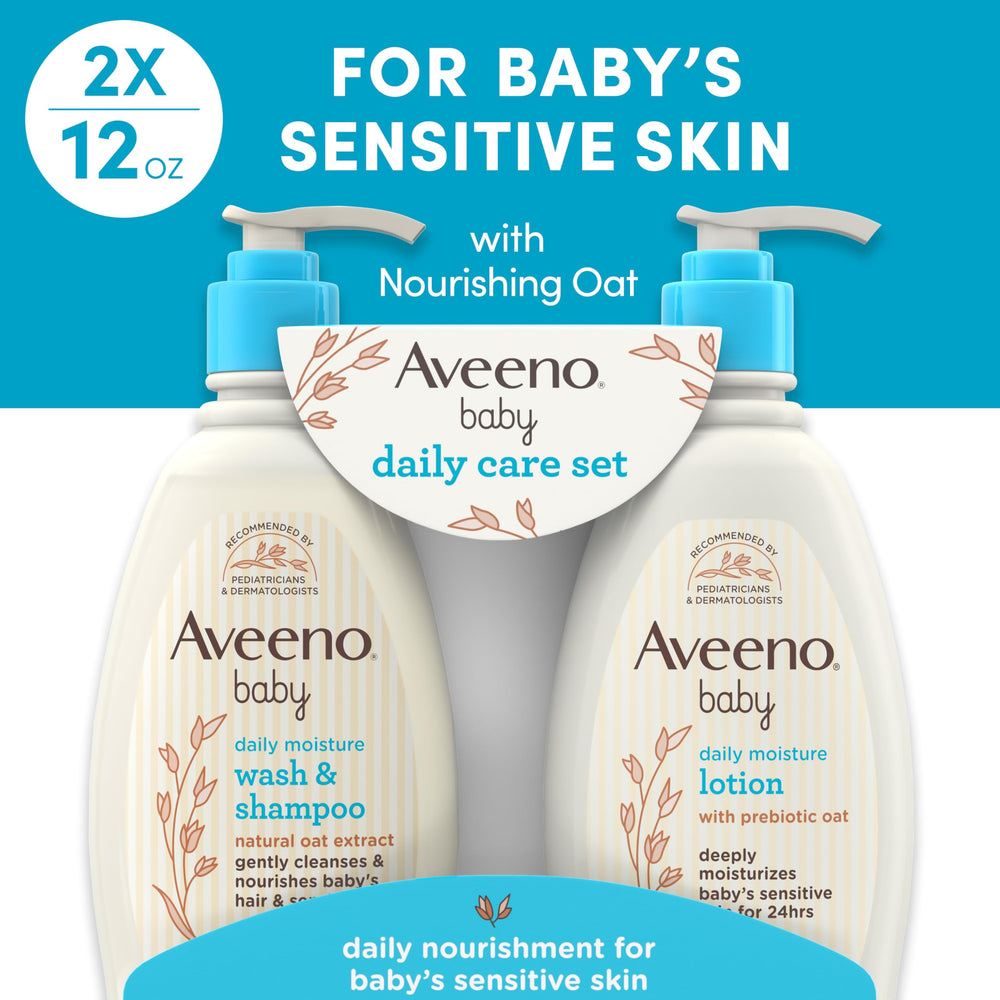 Aveeno Baby textura del gel 2‑en‑1 mostrando espuma suave y limpieza