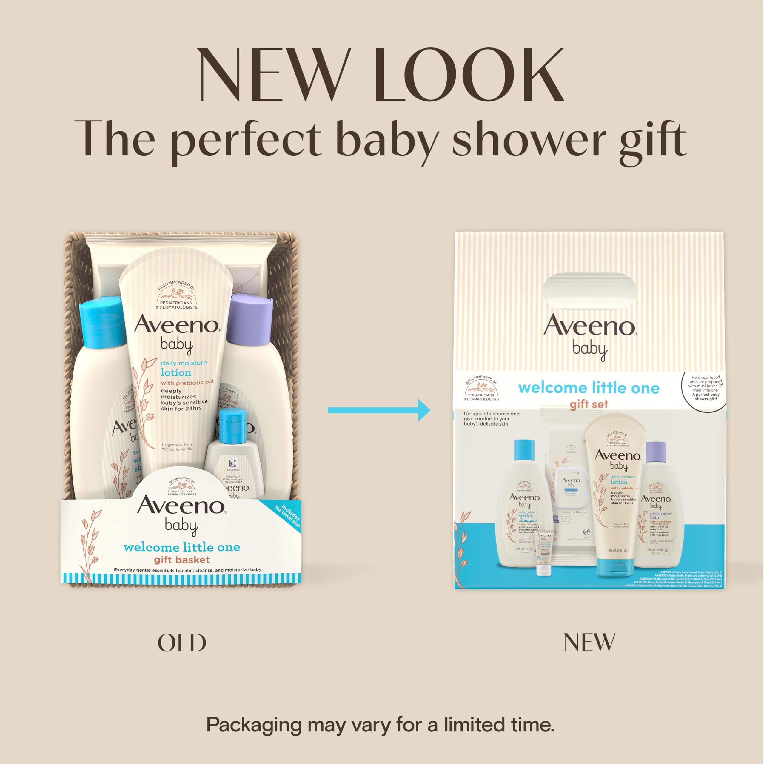 Aveeno Baby textura de la loción hidratante demostrando suavidad y absorción rápida