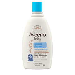 Aveeno Baby frente del envase mostrando marca y beneficios calmantes