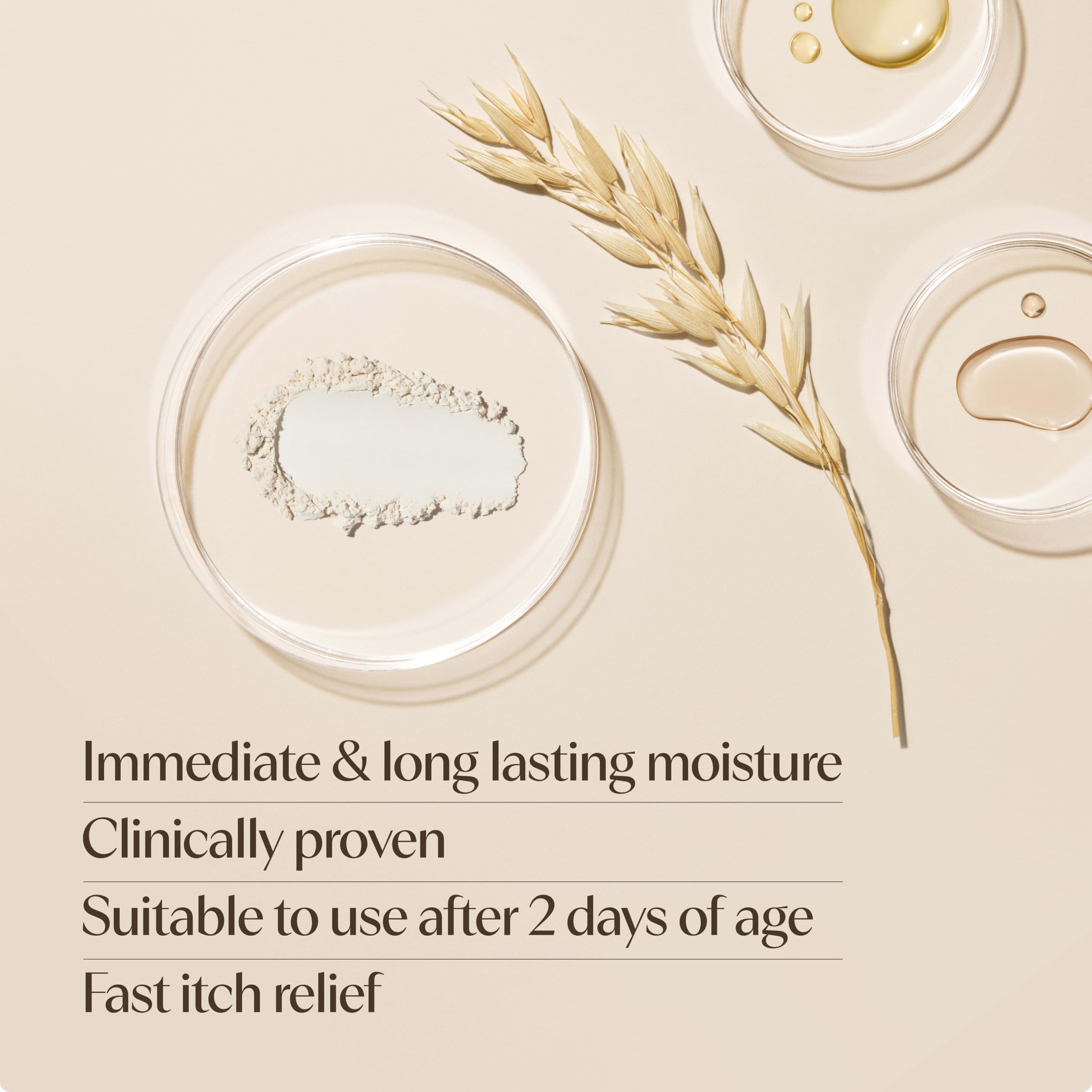 Aveeno Baby uso nocturno en rutina para mantener piel calmada