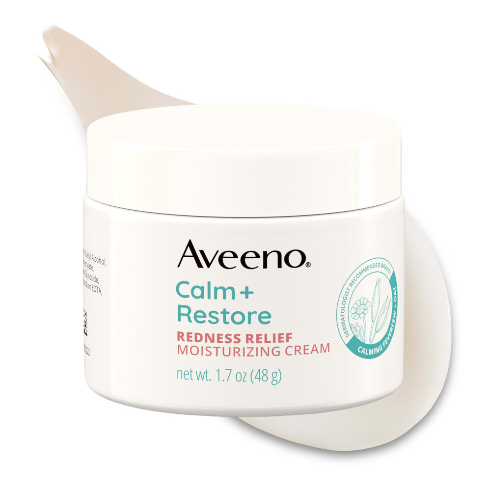 Aveeno crema frontal del envase mostrando presentación y beneficio calmante