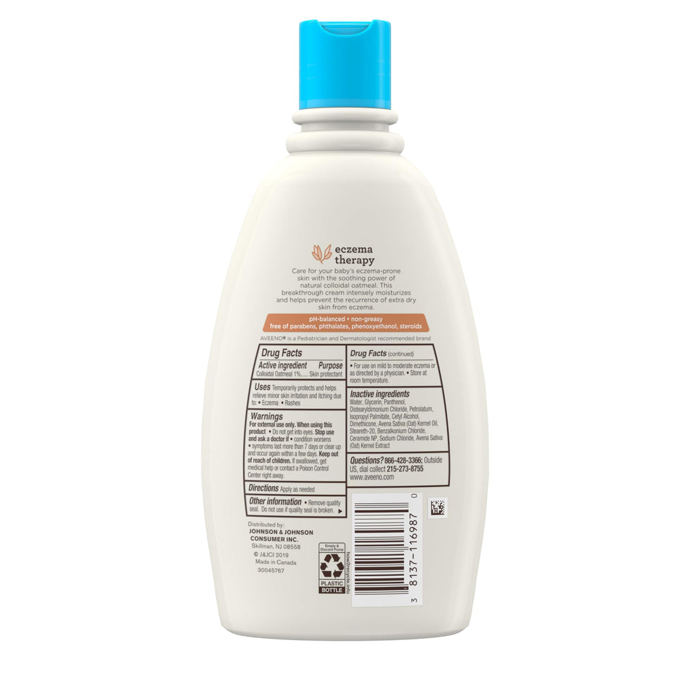 cerca de avena coloidal natural usada en Aveeno Baby como protectante