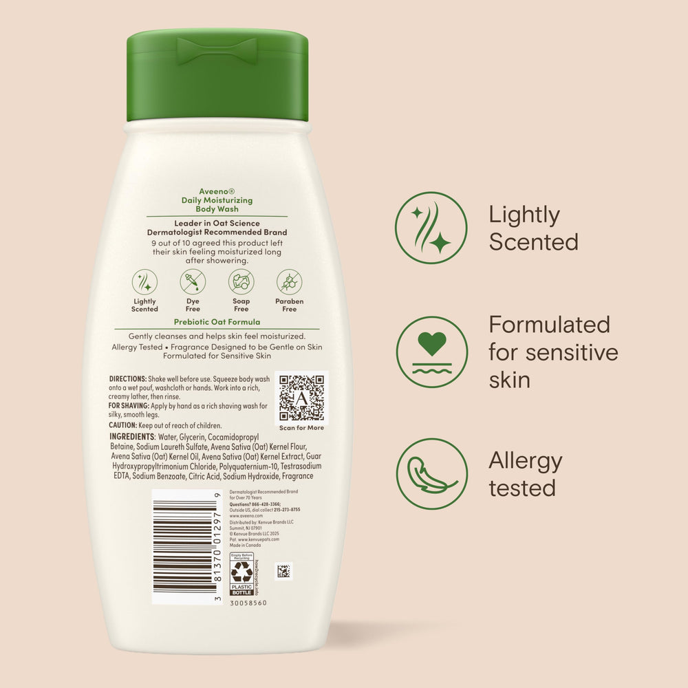 Aveeno en ambiente de baño lifestyle, transmitiendo rutina diaria relajada