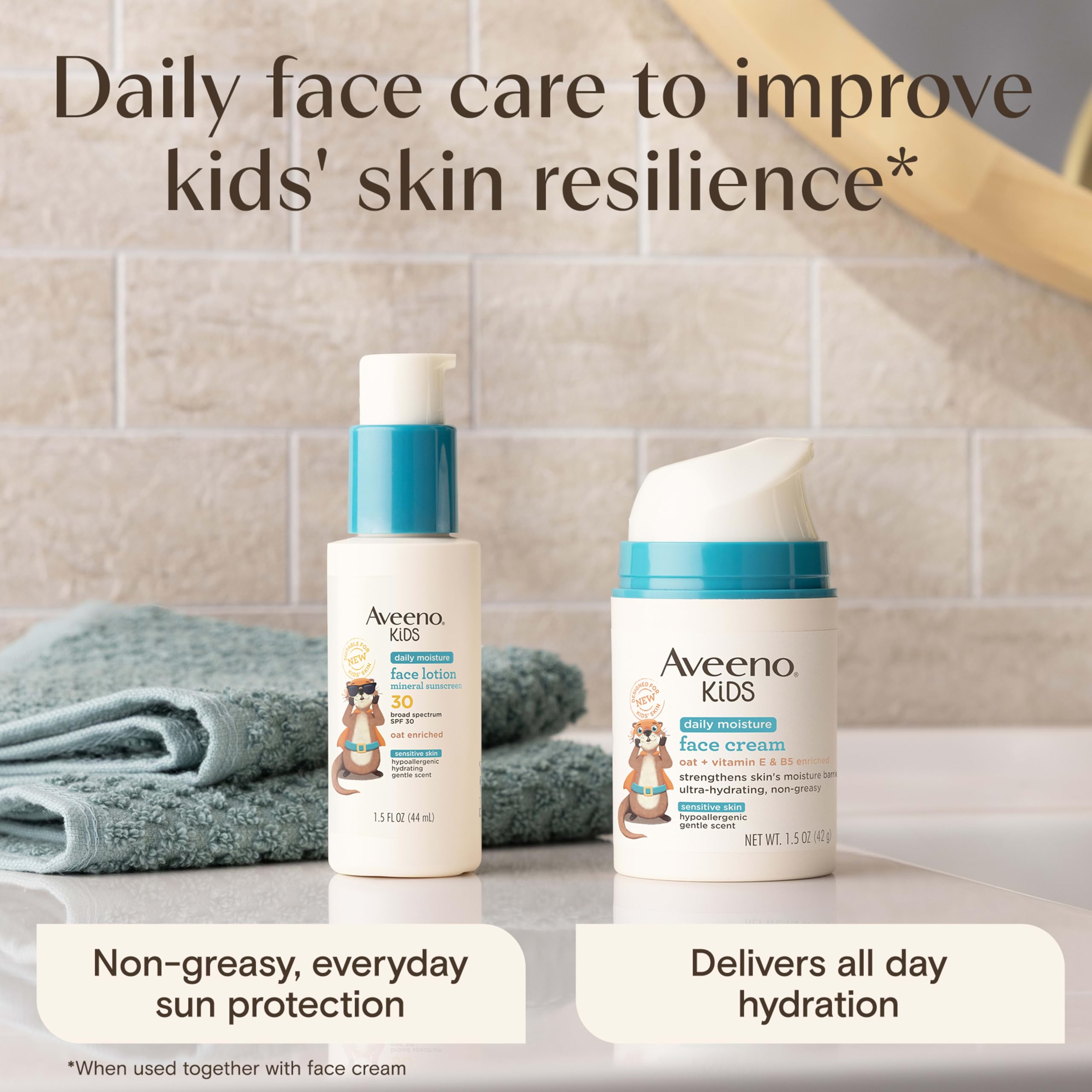Aveeno Baby en bolso de paseo, protección en salidas familiares