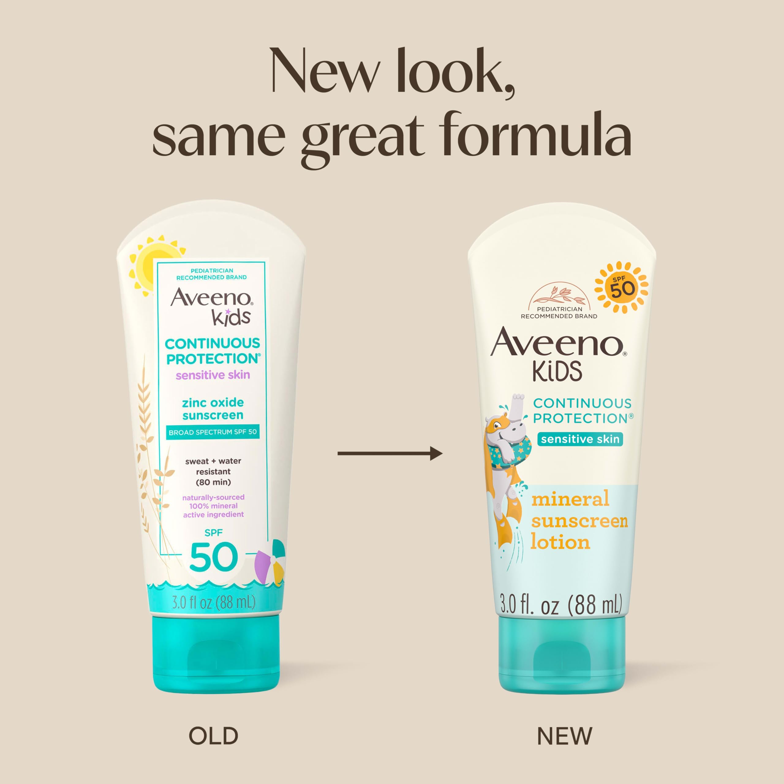 Aveeno textura cremosa en mano que facilita aplicación suave