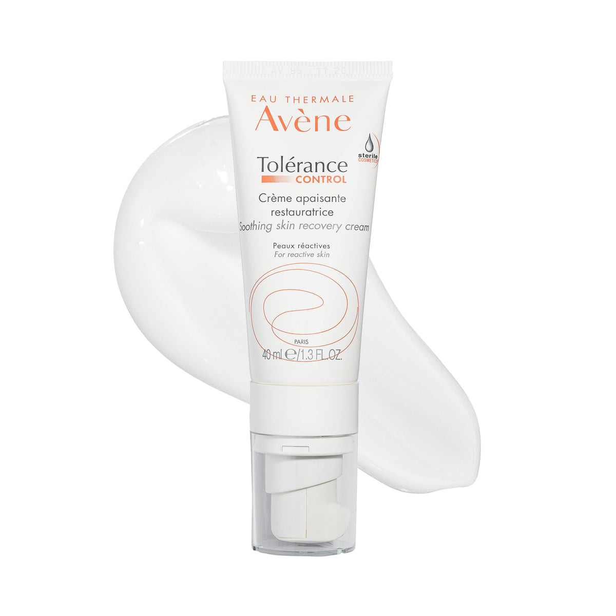Avène crema recuperadora frontal mostrando envase y beneficios calmantes