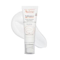 Avène crema recuperadora frontal mostrando envase y beneficios calmantes
