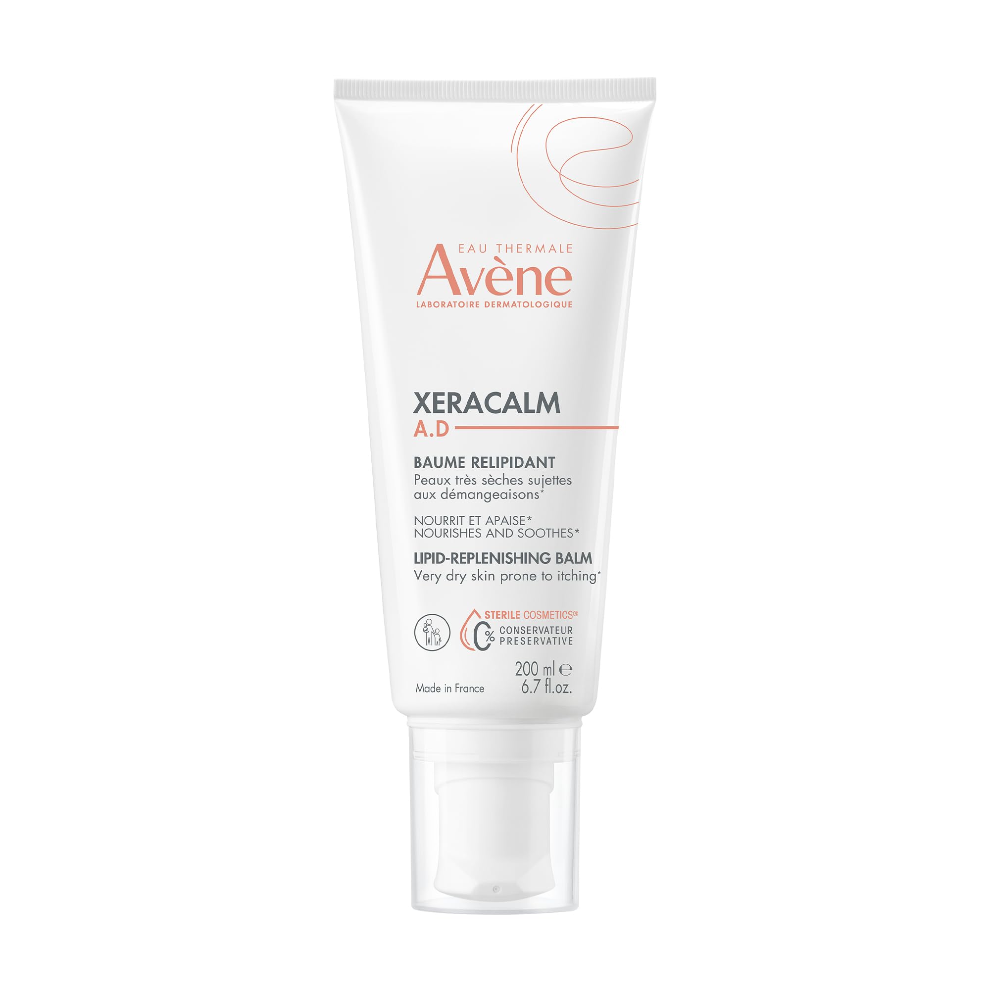 Avène XeraCalm A.D vista frontal mostrando envase y beneficio calmante