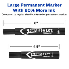 Close-up of Avery chisel tip showing durable shape for varied line widths