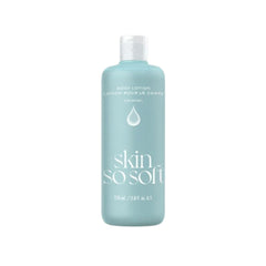 AVON Skin So Soft frasco frontal mostrando etiqueta y beneficio hidratante