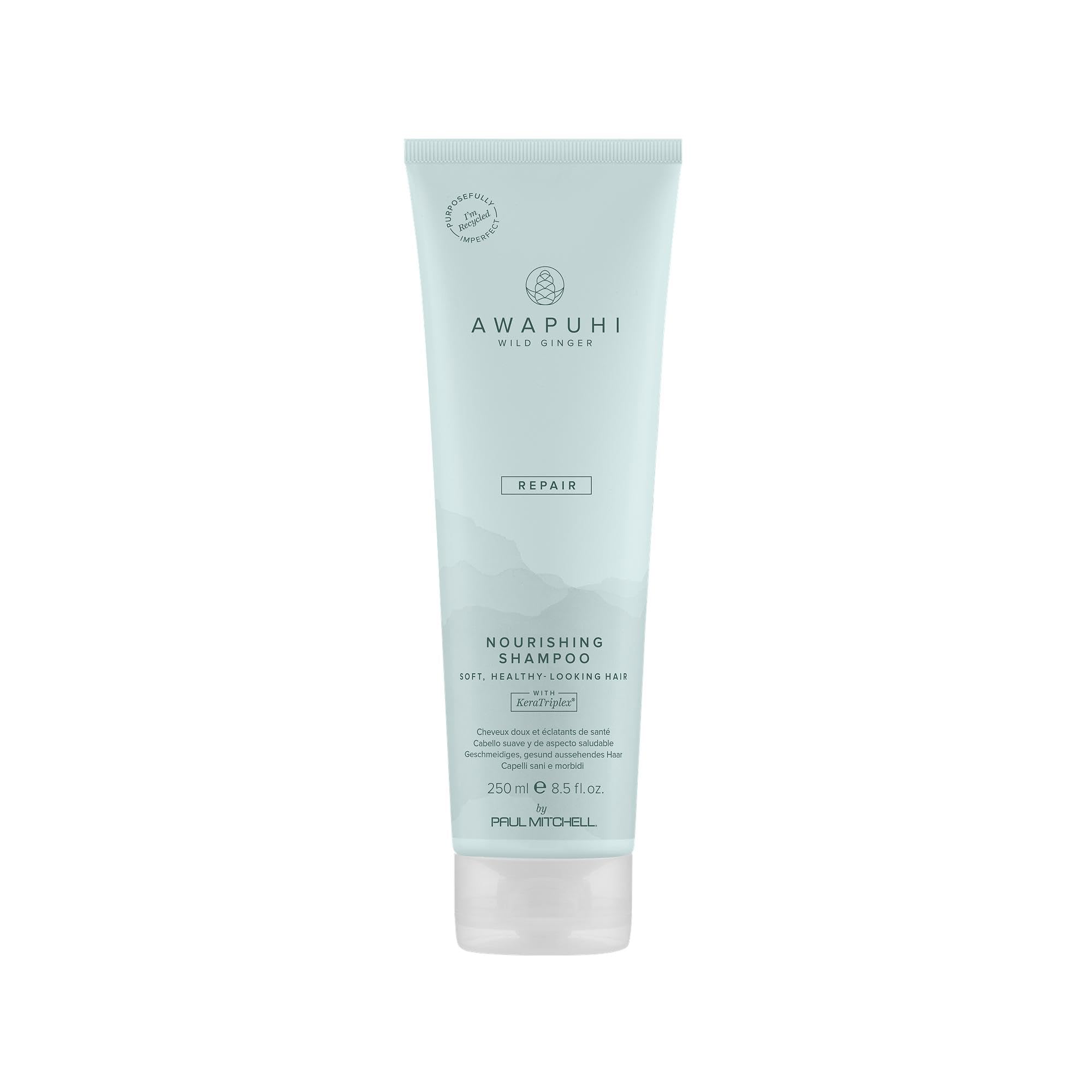 Awapuhi Wild Ginger frontal del envase mostrando tamaño y beneficio de nutrición