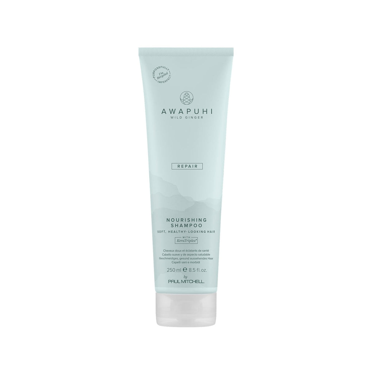 Awapuhi Wild Ginger frontal del envase mostrando tamaño y beneficio de nutrición