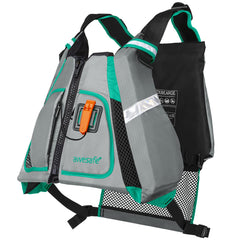 AWESAFE chaleco frontal y empaque mostrando ajuste y diseño cómodo