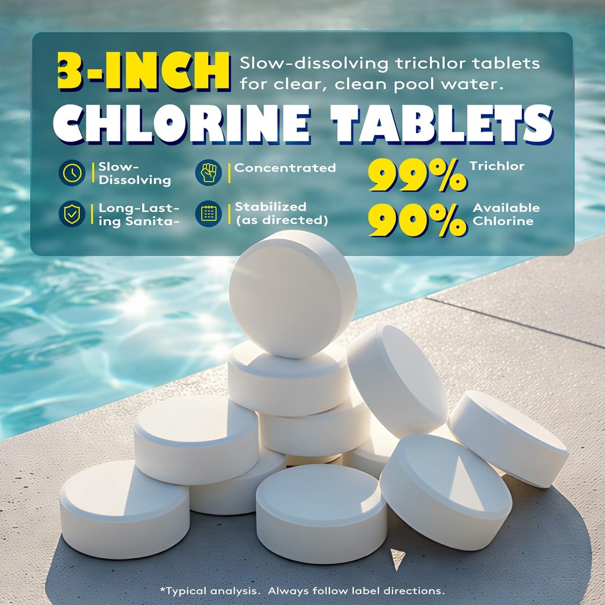AX Poolwinsk tableta en dispensador flotante manteniendo agua equilibrada