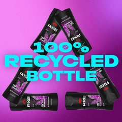 AXE envase hecho con plástico 100% reciclado, opción sostenible