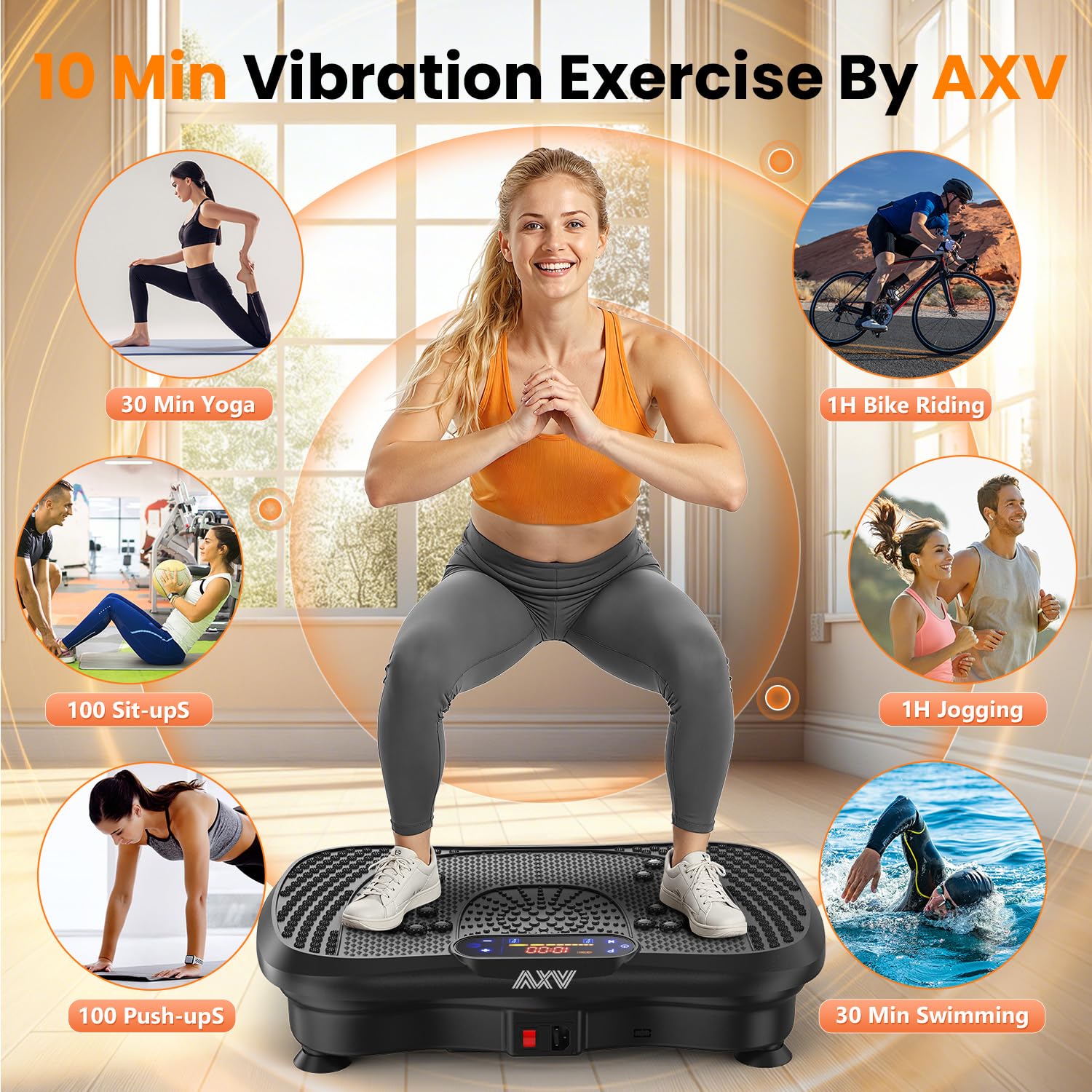 AXV detalle de superficie antideslizante para mayor seguridad al entrenar