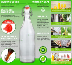 AYL botella con kombucha casera mostrando conservación de gas