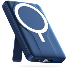Azmuth vista frontal del cargador MagSafe mostrando diseño compacto y portabilidad