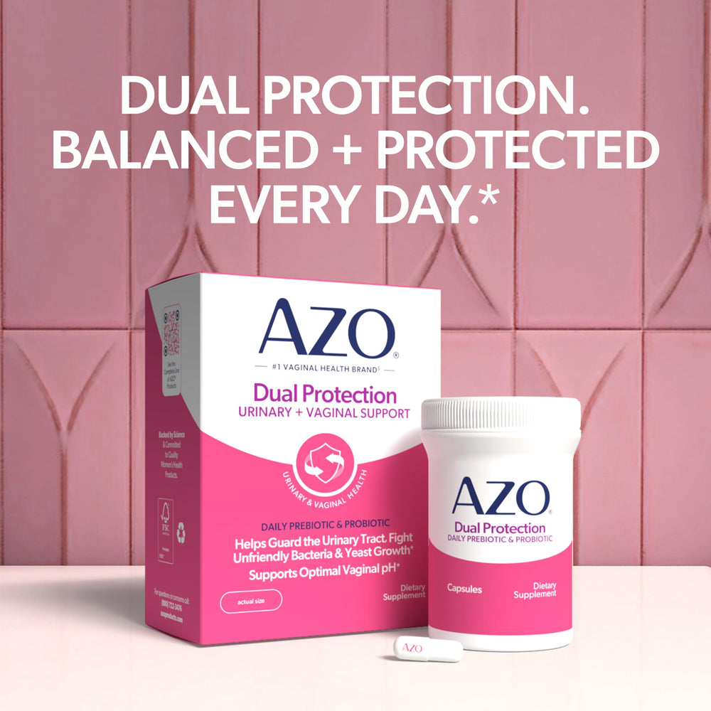 AZO etiqueta mostrando Intelliflora y PreforPro para respaldo funcional