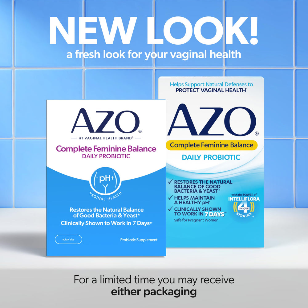 AZO capsule close-up showing texture and easy-to-swallow design benefit