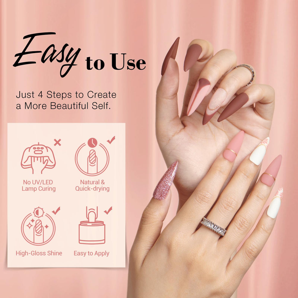 azurebeauty botellas de líquidos incluidos para aplicación sin lámpara