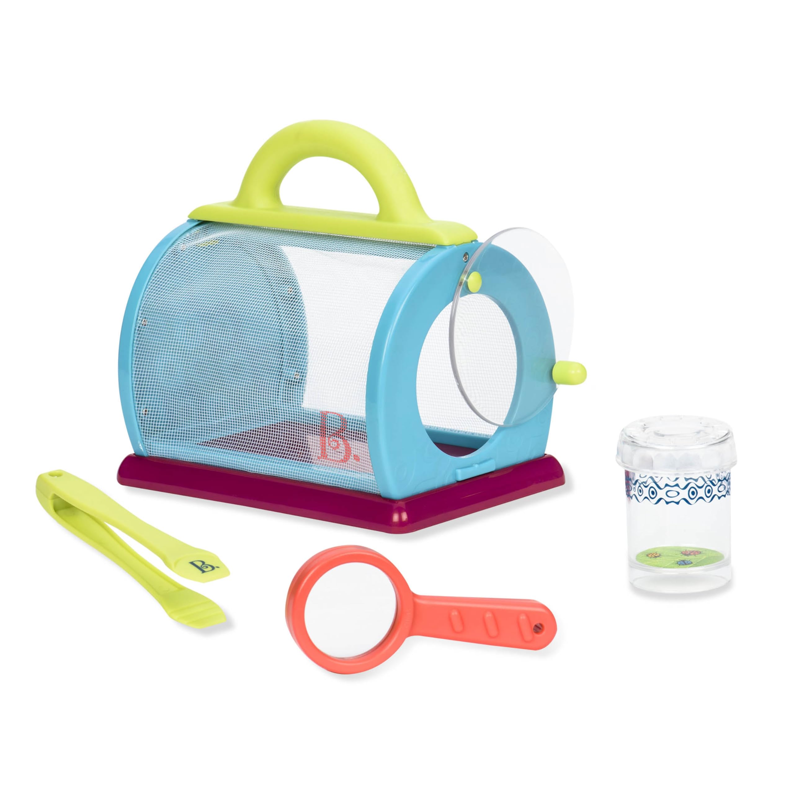 B. toys vista frontal del kit portátil para cazar insectos y explorar
