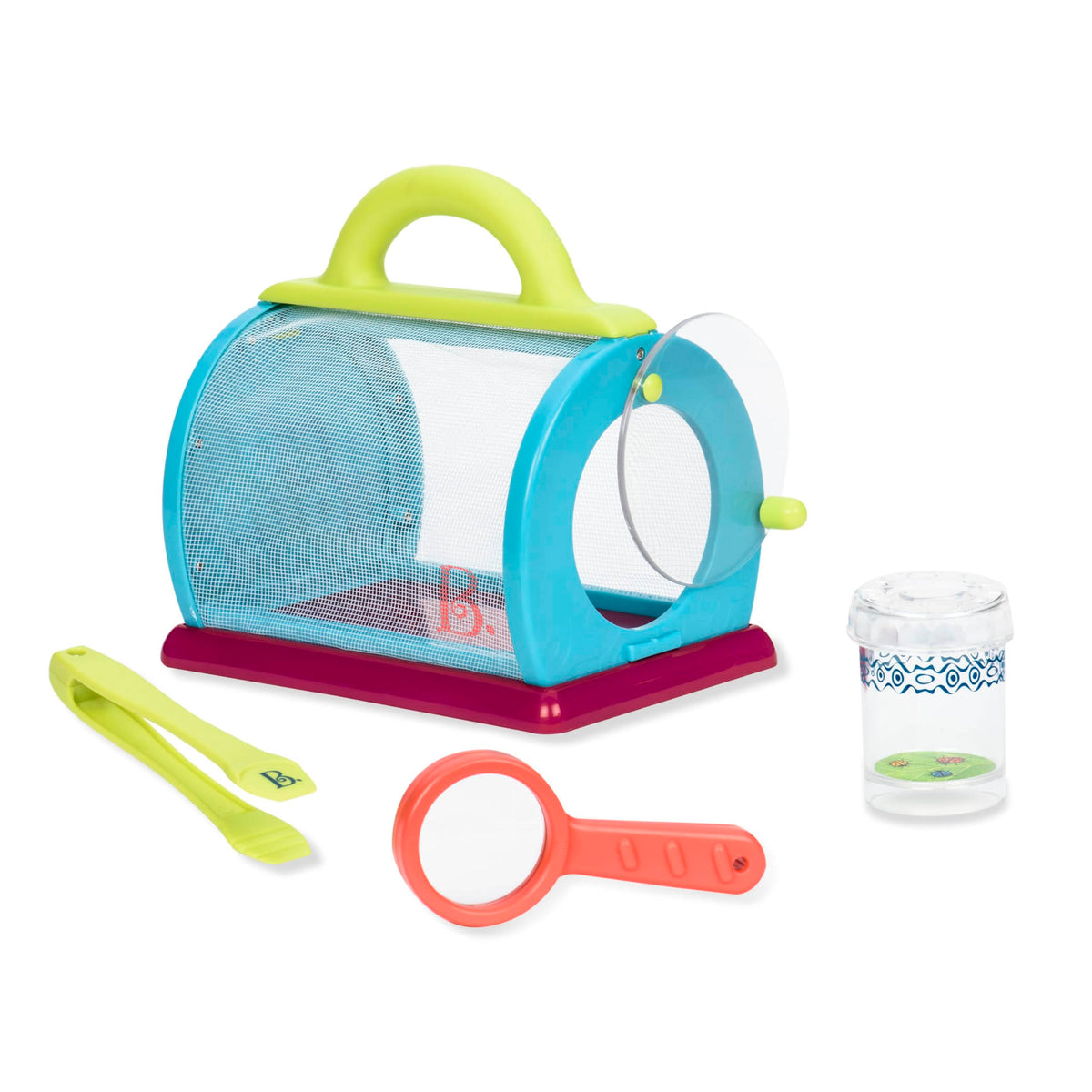 B. toys vista frontal del kit portátil para cazar insectos y explorar