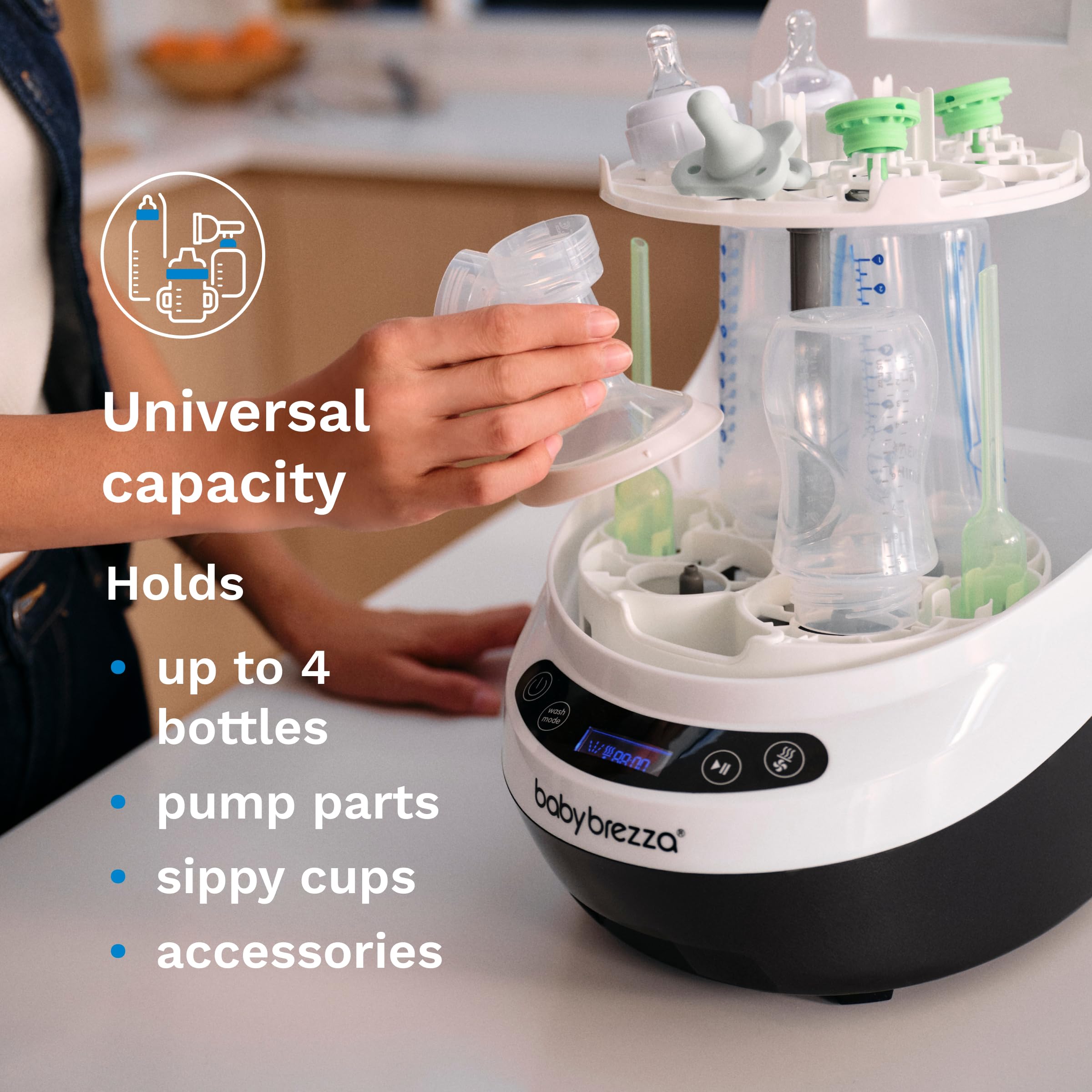 Baby Brezza pastillas detergentes incluidas para limpieza precisa