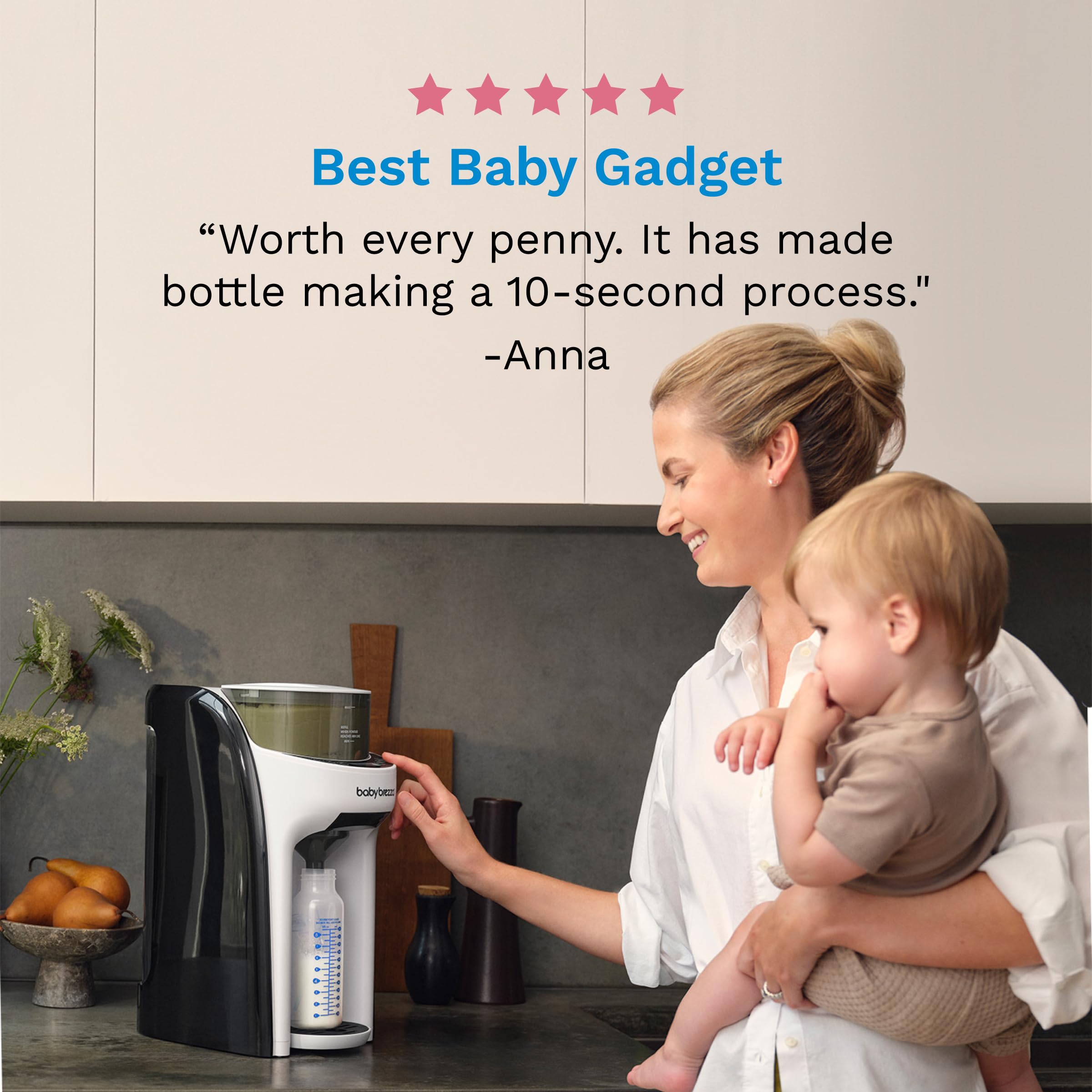 Baby Brezza piezas removibles para limpieza, mantenimiento higiénico fácil