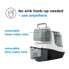 Baby Brezza tanque de agua removible para uso sin conexión a fregadero