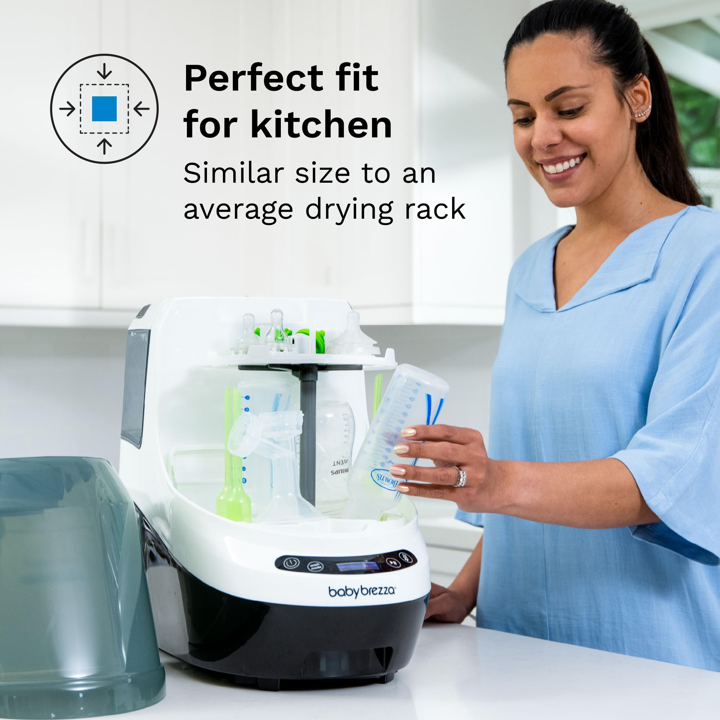 Baby Brezza máquina en encimera de cocina para uso práctico diario