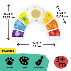 Baby Einstein detalle de botones coloridos que enseñan nombres y fomentan toque