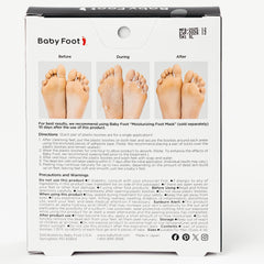 Baby Foot detalle de las botas con gel y textura para una aplicación cómoda
