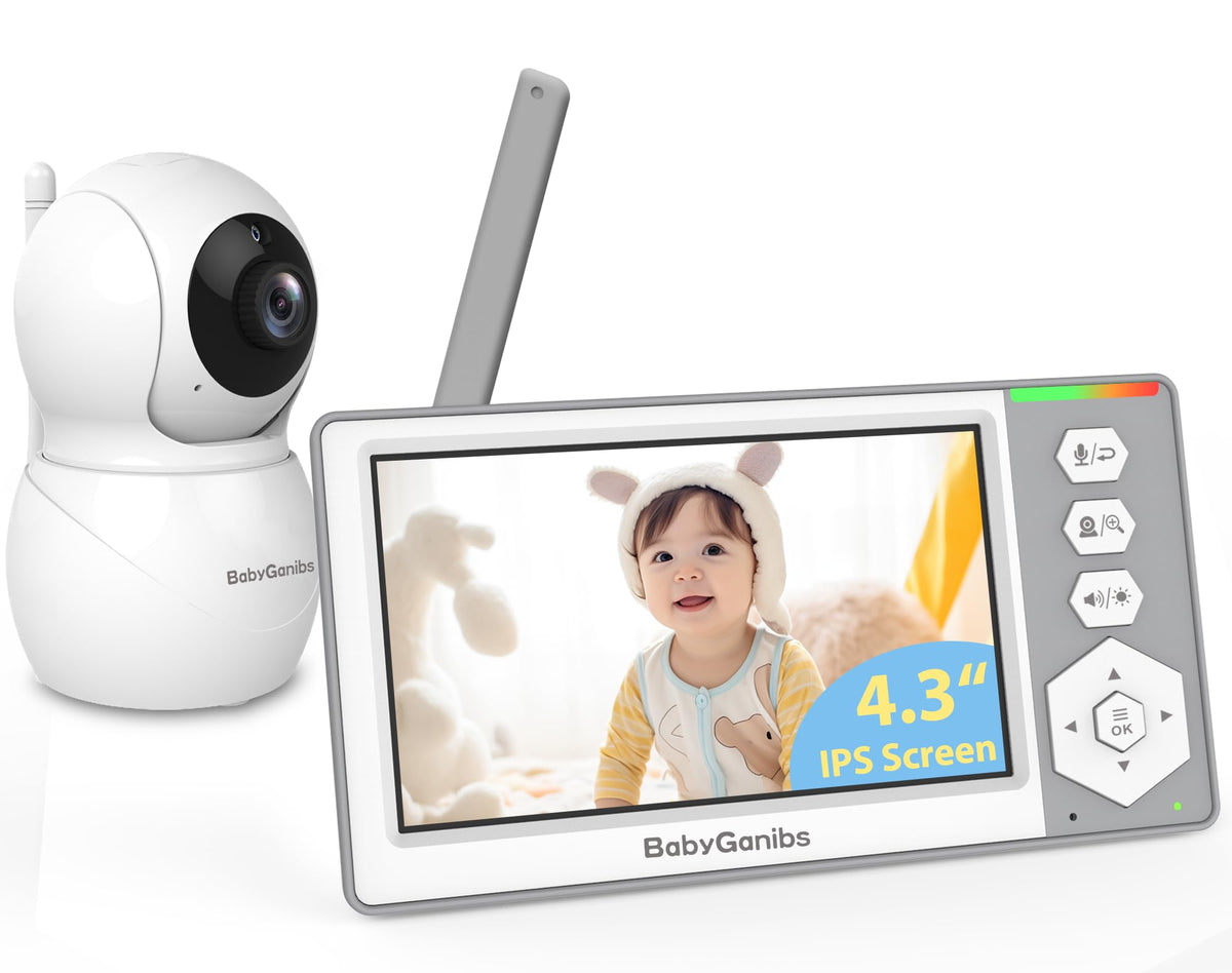 Baby Ganibs monitor frontal con pantalla 4.3" y vista clara