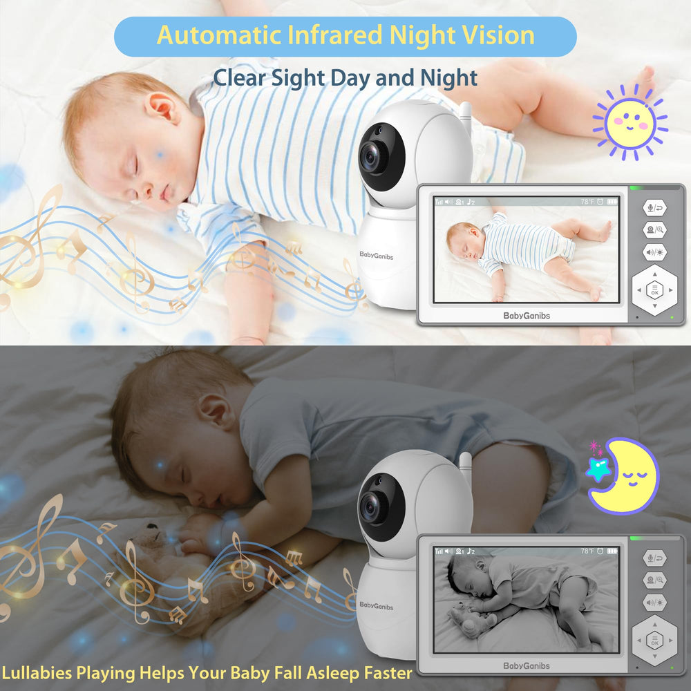 Baby Ganibs visión nocturna en cuna sin molestar el sueño