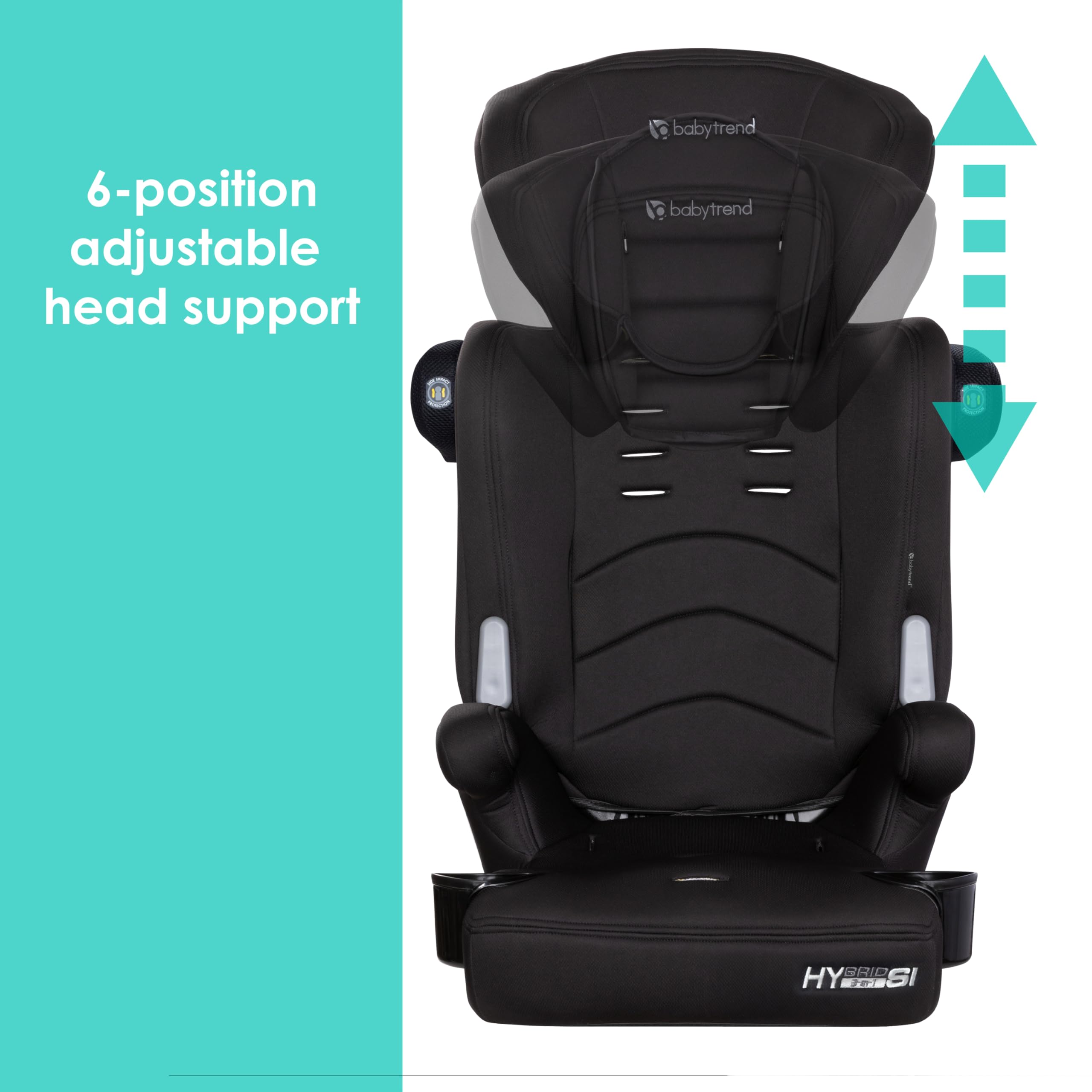 Baby Trend etiqueta con instrucciones y datos de montaje visibles