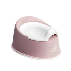 BabyBjörn front view of potty showing stable base and child-friendly shape for safe use